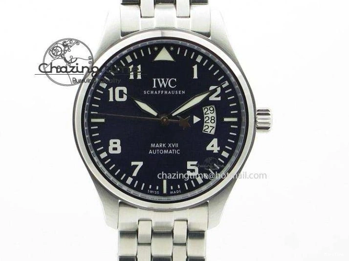 MIROTIME 0401 DailyWear Pilot Mark XX BLSF 1:1 Best Edition Blue Dial on Blue Leather Strap MIYOTA 7022